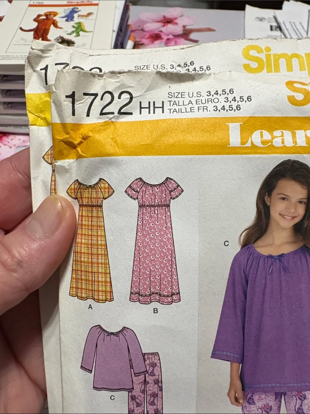 BN UNCUT SIMPLICITY 1722 HH PAJAMAS SEWING PATTERNS LEARN TO SEW